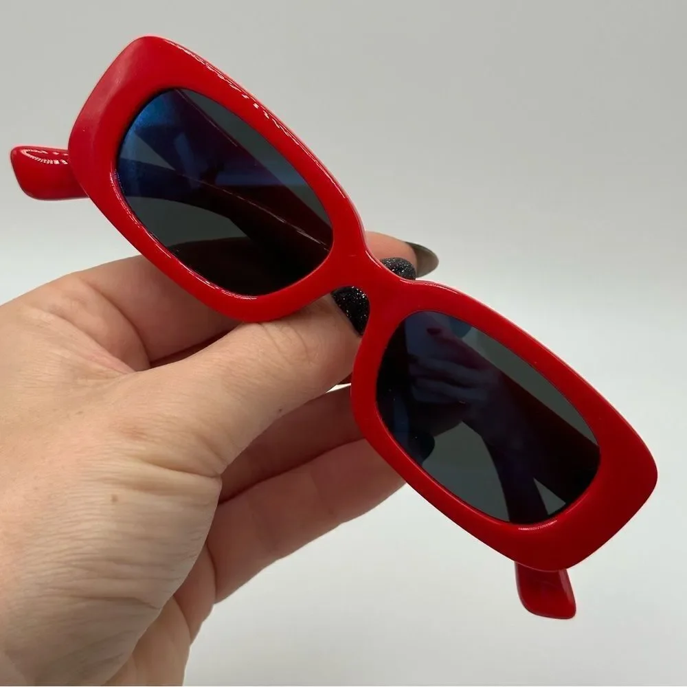 NEW DOLCE & GABBANA KIDS Sunglasses DX6006U 308825 Red Dark Grey Mirror Blue